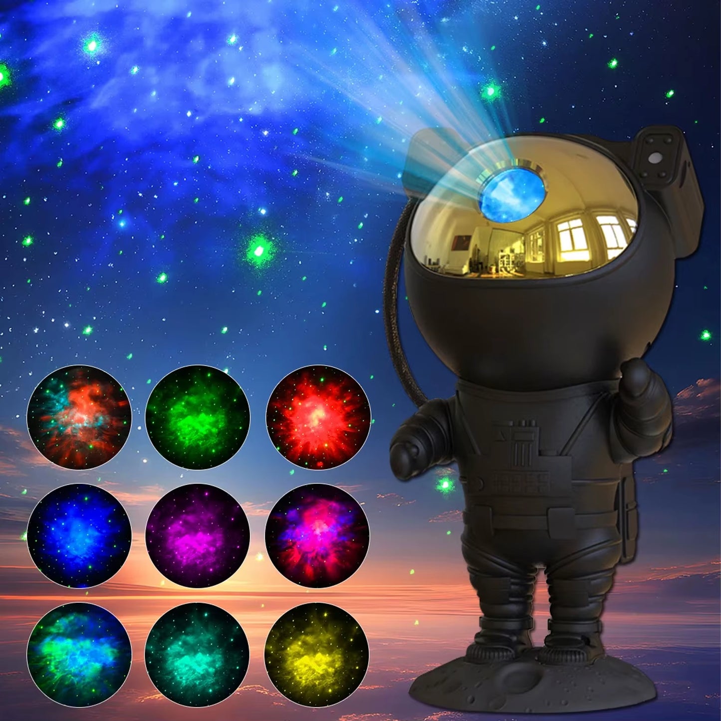 Galaxia Astronauta Proyector LED