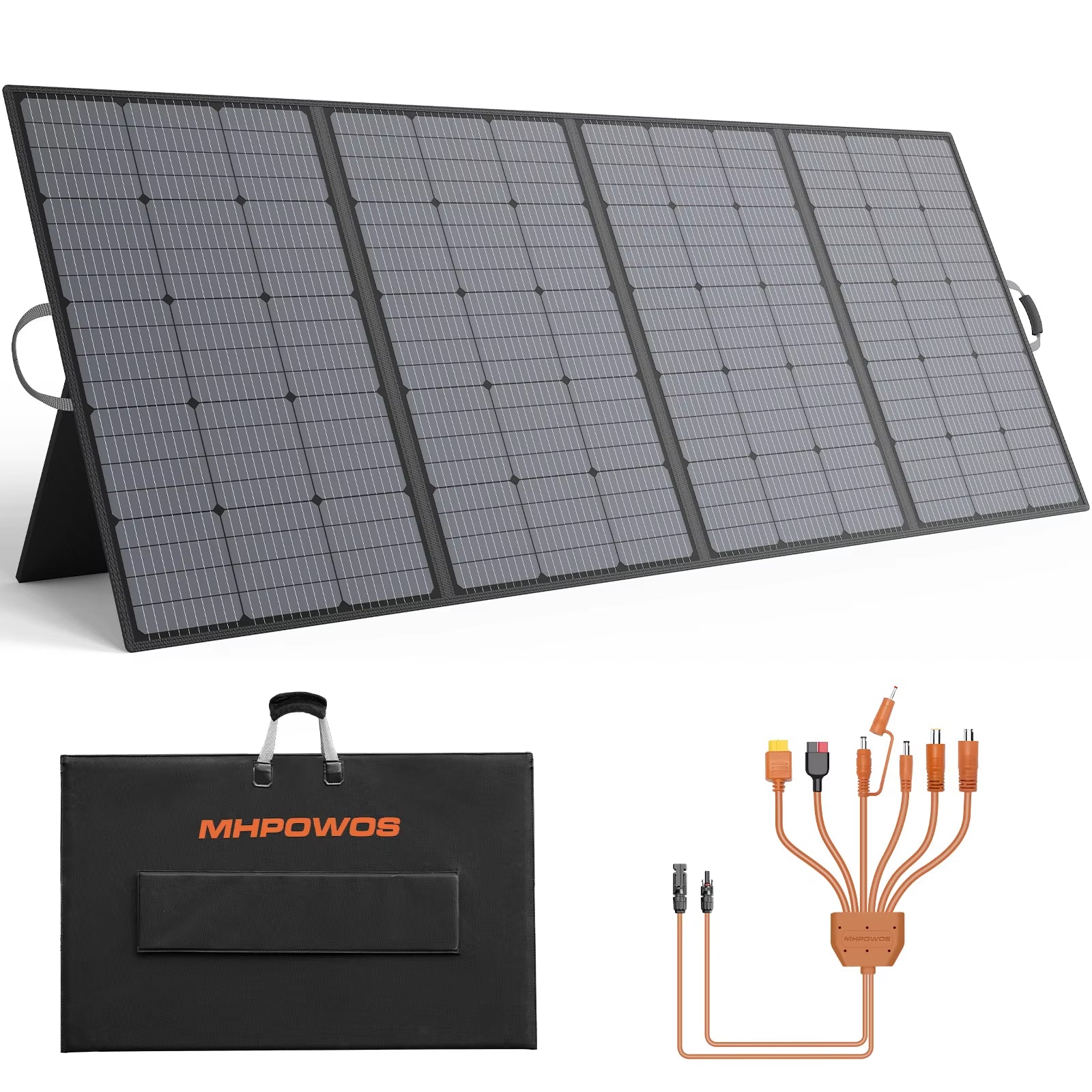 400W Portable Solar Panel,Foldable Solar Panel Power Backup, 31V Output Solar Charger for Power Station off Grid Outdoor