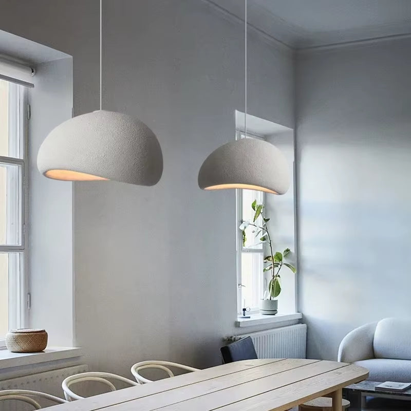 Nordic Wabi Sabi Ceiling Chandelier Modern E27 LED Dining Table Pendant Lights for Living Room Bedroom Loft Decor Hanging Lamp