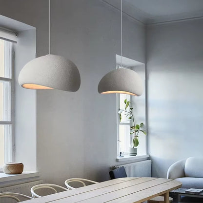 Nordic Wabi Sabi Ceiling Chandelier Modern E27 LED Dining Table Pendant Lights for Living Room Bedroom Loft Decor Hanging Lamp