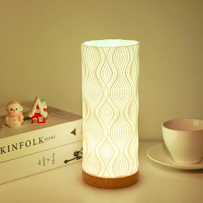 Boho Table Lamp 3D Printed Art Sculpture Table Lamp – Unique Bedside Decor, Night Light, and Creative Birthday Gifts for Mom