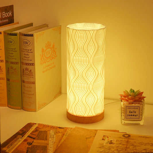 Boho Table Lamp 3D Printed Art Sculpture Table Lamp – Unique Bedside Decor, Night Light, and Creative Birthday Gifts for Mom