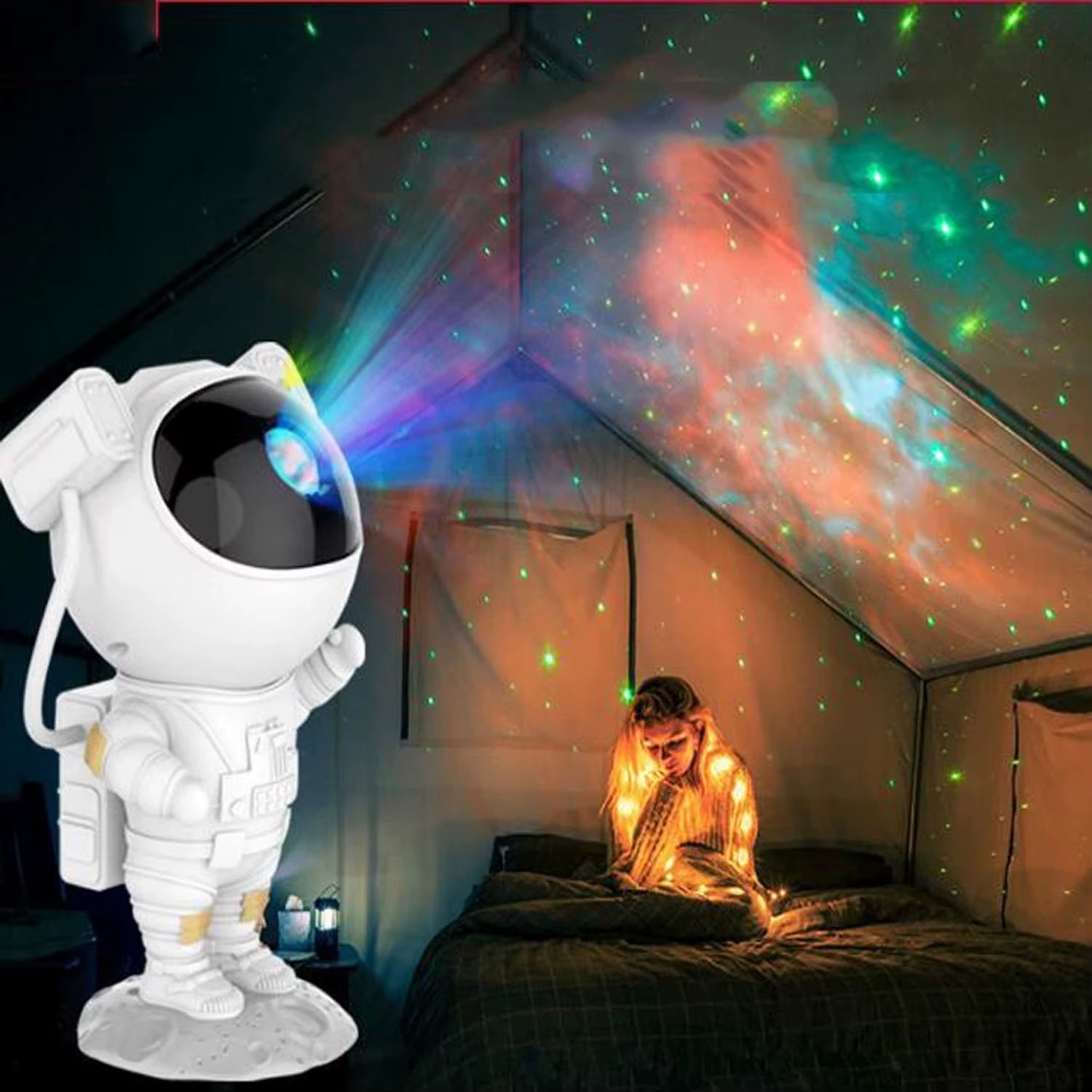 Galaxia  Astronauta Proyector LED