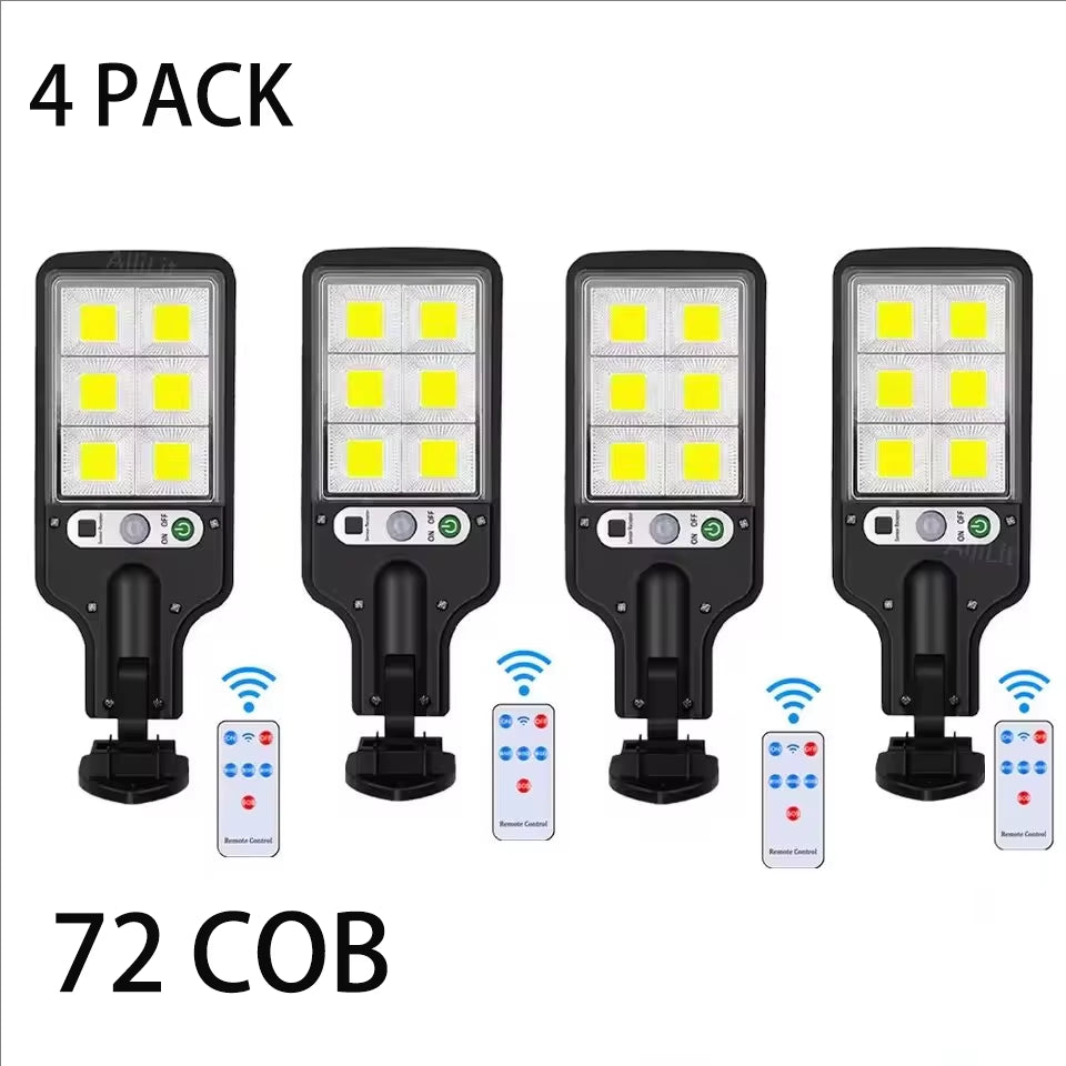 Outdoor Solar Wall Led Light with Human Body Motion Sensor 3 Modes Garden Terrace Garage Courtyard Waterproof Street Lighting