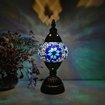 Turkish Mosaic Table Lamp Vintage Art Deco Handcrafted Lamparas De Mesa Mosaic Glass Romantic Bed Light Lamparas Con Mosaicos
