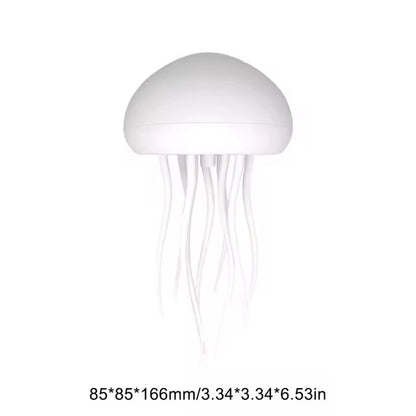 Cartoon Jellyfish Night Light RGB Gradient Cute Jellyfish Bedside Lamp Voice Control Type-C Charging LED Night Lamp