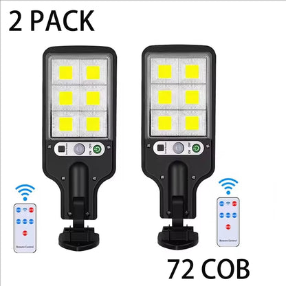 Outdoor Solar Wall Led Light with Human Body Motion Sensor 3 Modes Garden Terrace Garage Courtyard Waterproof Street Lighting