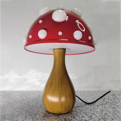 Shiitake Mushroom Desk Light Amanita Mushroom Lamp with LED G9 Tricolored Bulb AC Powered or USB DC Powered Biomimetic Lighting