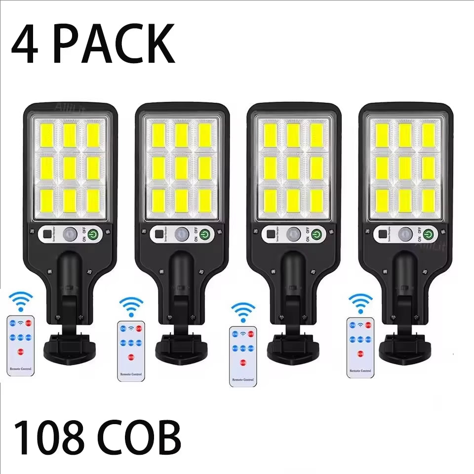 Outdoor Solar Wall Led Light with Human Body Motion Sensor 3 Modes Garden Terrace Garage Courtyard Waterproof Street Lighting