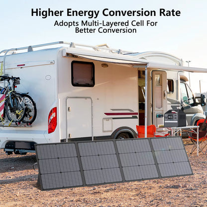 400W Portable Solar Panel,Foldable Solar Panel Power Backup, 31V Output Solar Charger for Power Station off Grid Outdoor