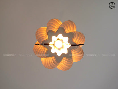 Wood Pendant Light for Dining Room Decor Mid Century Modern Chandelier Lighting for Living Room Ceiling Lamp Shade Unique Housewarming Gift