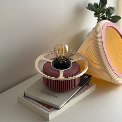 Minimalist Table Lamp with Warm Glow – Modern Bedside & Desk Lamp, Cozy Ambient Lighting, E26/E27 Bulb Holder