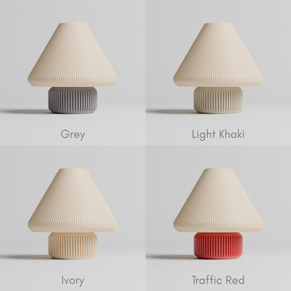 Minimalist Table Lamp with Warm Glow – Modern Bedside & Desk Lamp, Cozy Ambient Lighting, E26/E27 Bulb Holder